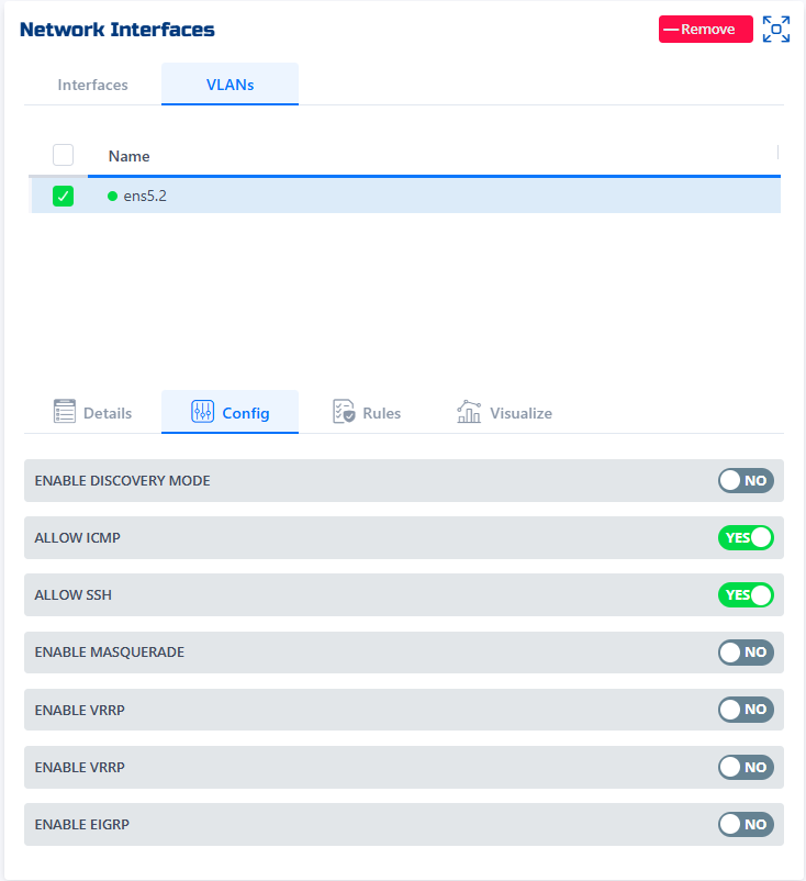 Remove VLAN